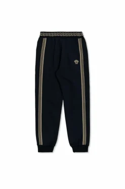 Versace Kids GRANATOWY Dresowe spodnie z lampasami
