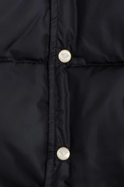 Versace Kids GRANATOWY Ocieplana kurtka z kapturem