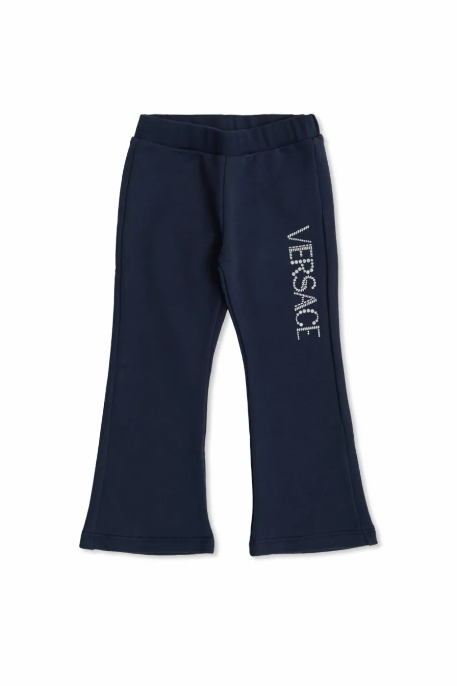 Versace Kids GRANATOWY Spodnie z logo