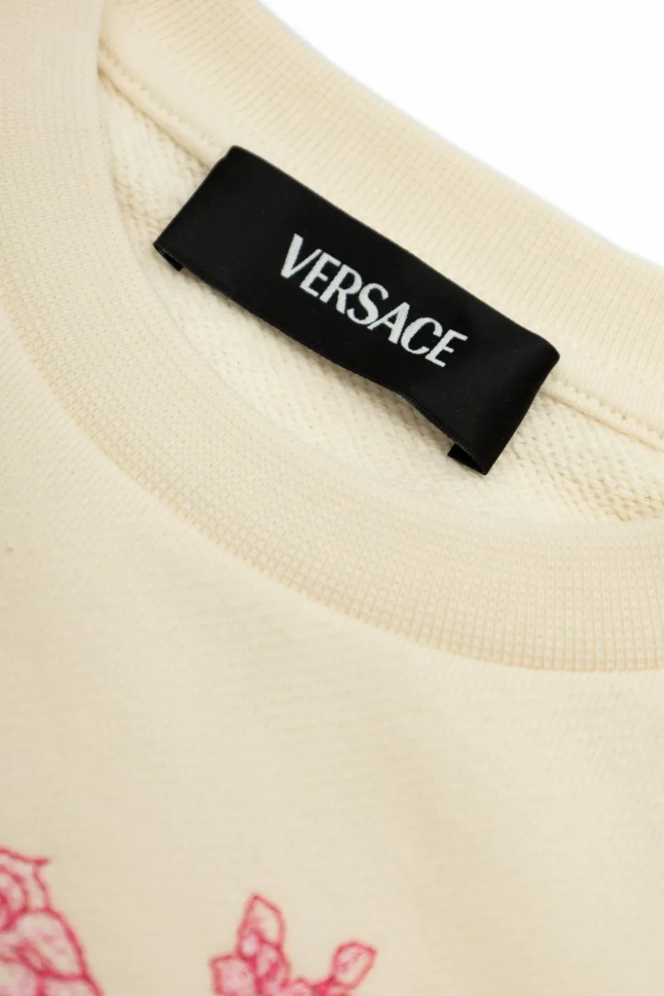 Versace Kids kremowy Bluza z logo