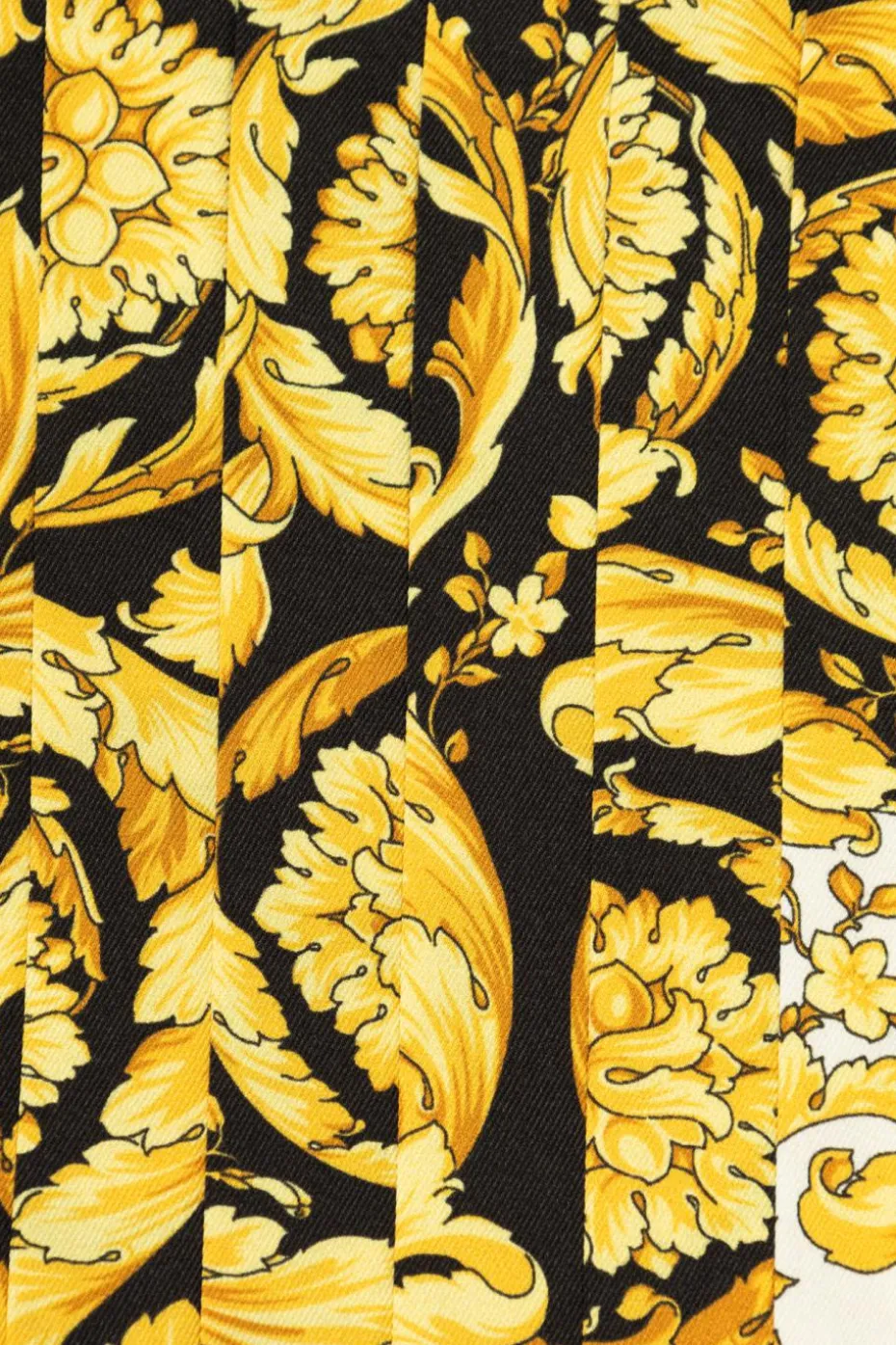 Versace Kids kremowy Sukienka z plisowanym dołem