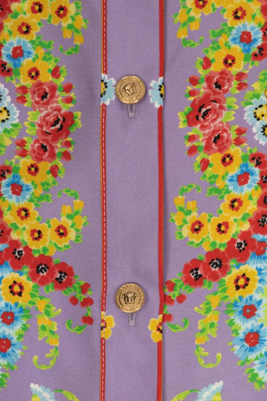 Versace Kids MULTIKOLOR Jedwabna sukienka