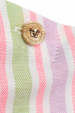 Versace Kids MULTIKOLOR Krótki top ze wzorem w pasy
