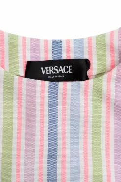 Versace Kids MULTIKOLOR Krótki top ze wzorem w pasy