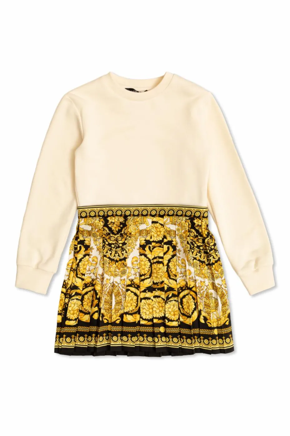 Versace Kids MULTIKOLOR Sukienka z plisowanym dołem