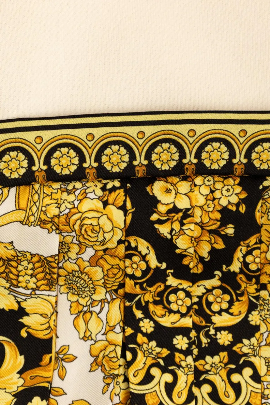 Versace Kids MULTIKOLOR Sukienka z plisowanym dołem