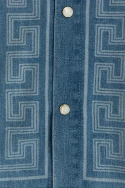 Versace Kids NIEBIESKI Jeansowa koszula