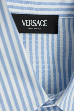 Versace Kids NIEBIESKI Koszula z wyszytym logo