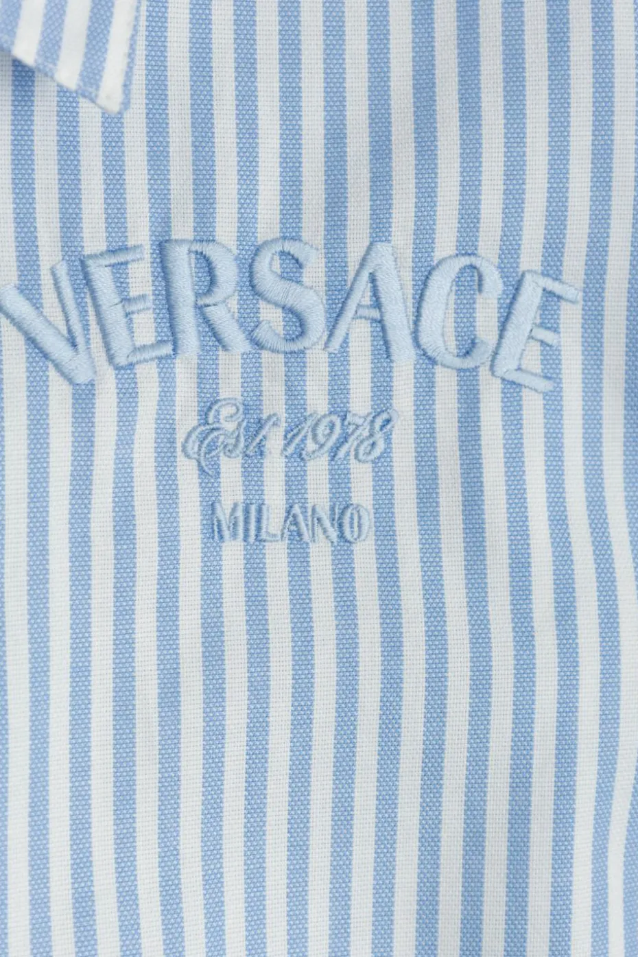Versace Kids NIEBIESKI Koszula z wyszytym logo