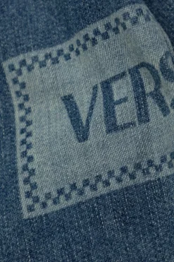 Versace Kids NIEBIESKI Koszula jeansowa