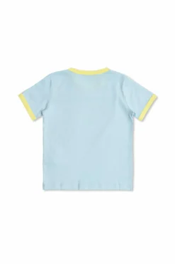Versace Kids NIEBIESKI T-shirt z logo