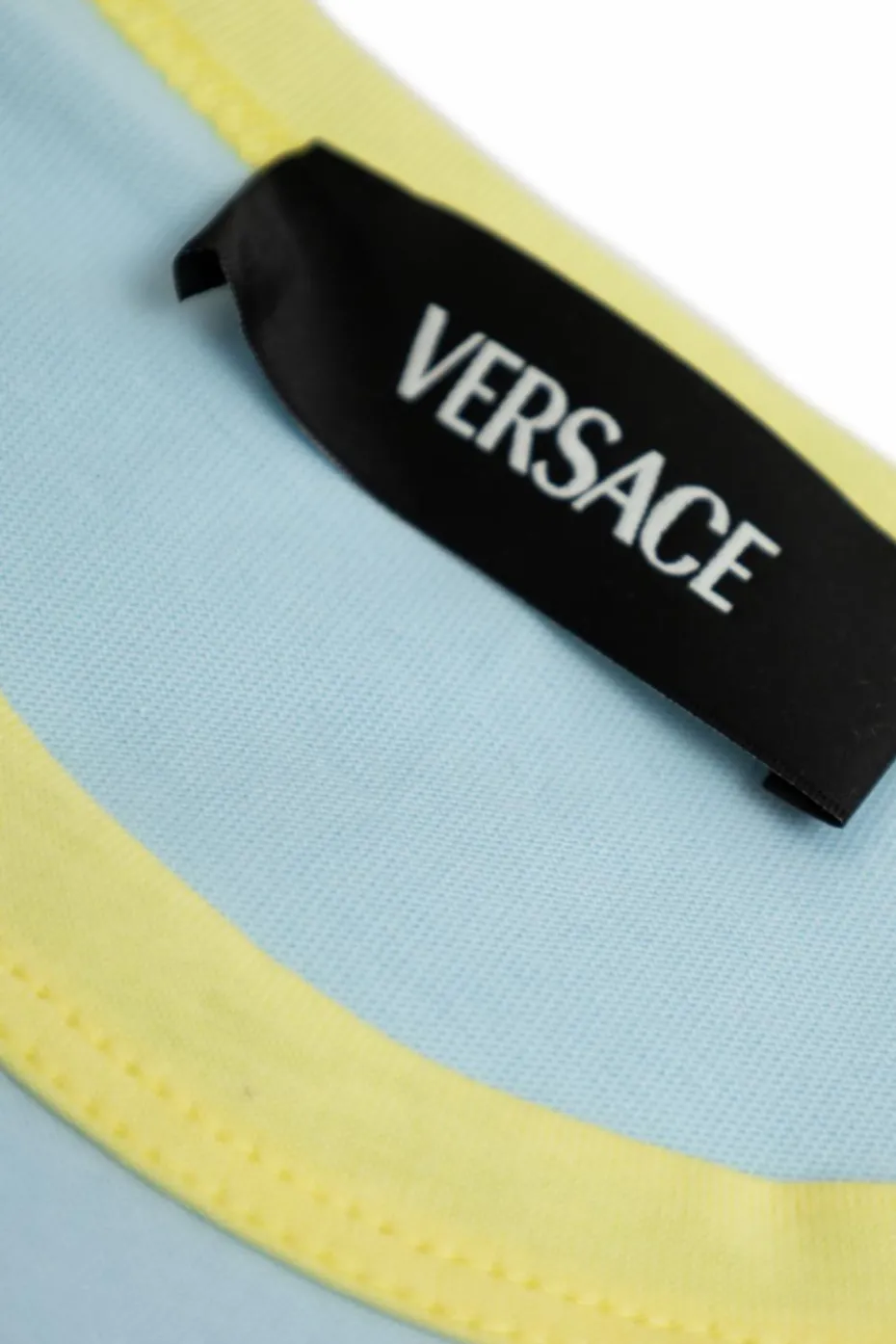 Versace Kids NIEBIESKI T-shirt z logo