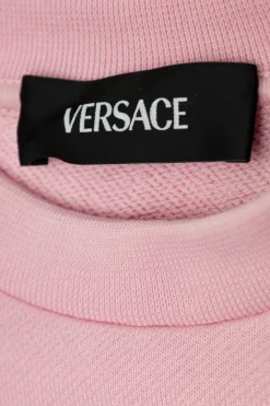 Versace Kids RÓŻOWY Bluza z logo
