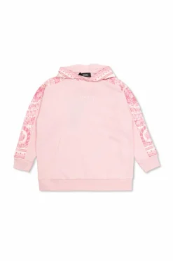 Versace Kids RÓŻOWY Bluza z kapturem
