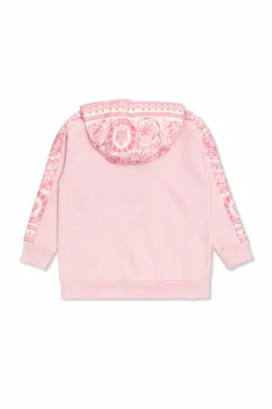 Versace Kids RÓŻOWY Bluza z kapturem
