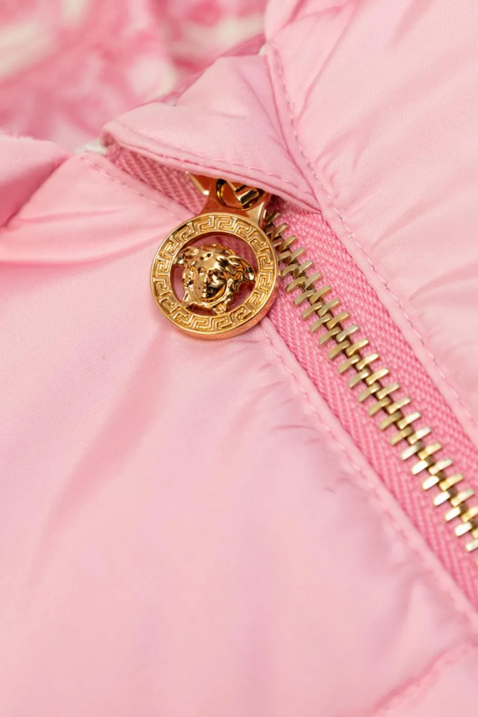 Versace Kids RÓŻOWY Kurtka puchowa