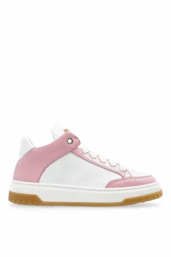 Versace Kids RÓŻOWY Skórzane buty sportowe