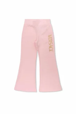 Versace Kids RÓŻOWY Spodnie dresowe