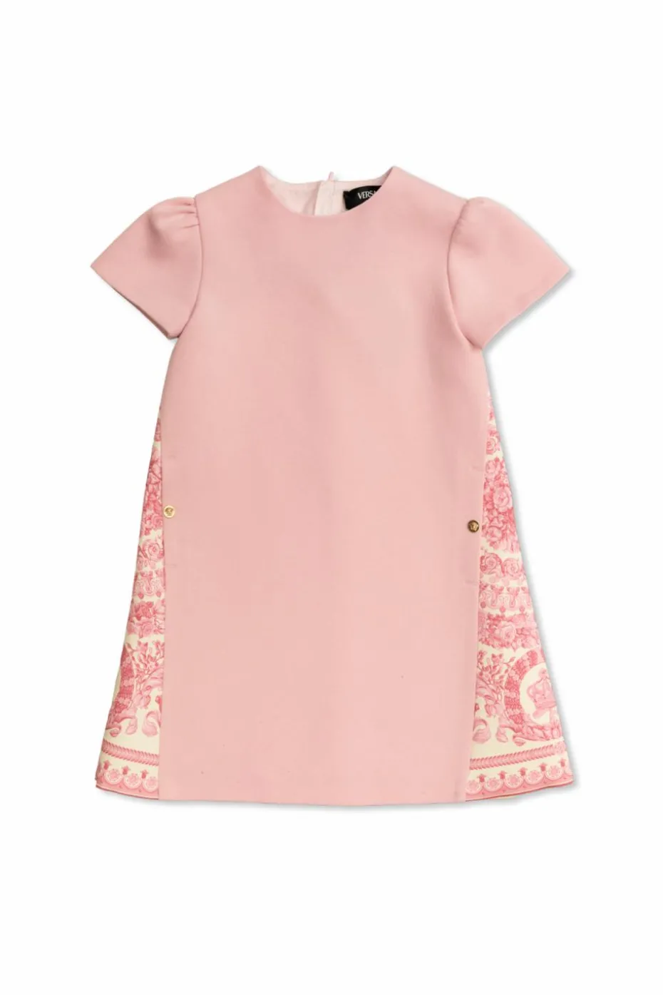 Versace Kids RÓŻOWY Sukienka z krótkim rękawem