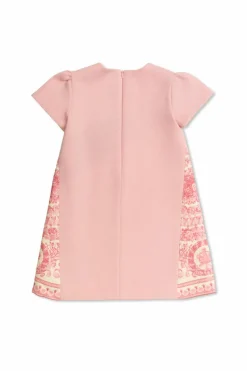 Versace Kids RÓŻOWY Sukienka z krótkim rękawem
