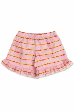 Versace Kids RÓŻOWY Szorty z motywem kwiatowym