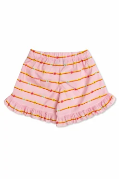 Versace Kids RÓŻOWY Szorty z motywem kwiatowym