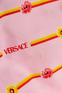 Versace Kids RÓŻOWY Szorty z motywem kwiatowym
