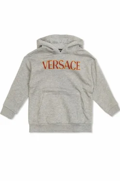 Versace Kids SZARY Bluza z kapturem