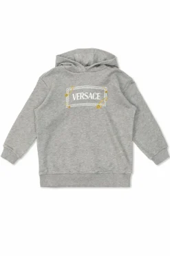Versace Kids SZARY Bluza z kapturem