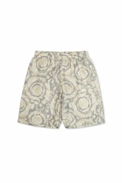 Versace Kids SZARY Jedwabne szorty