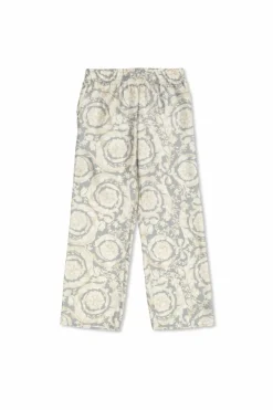 Versace Kids SZARY Jedwabne spodnie