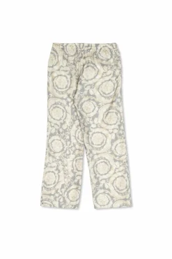 Versace Kids SZARY Jedwabne spodnie