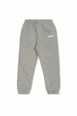 Versace Kids SZARY Spodnie dresowe z logo