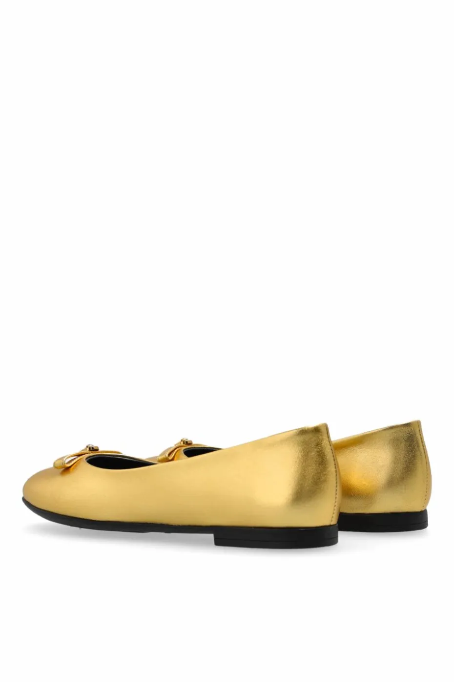 Versace Kids ZŁOTY Skórzane baleriny