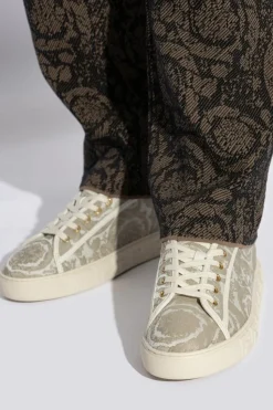 Versace kremowy Buty sportowe