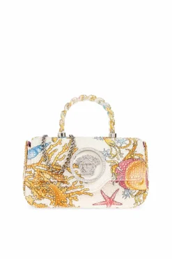 Versace kremowy Torba do ręki `La Medusa Mini`
