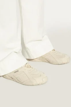Versace kremowy Zamszowe buty sportowe