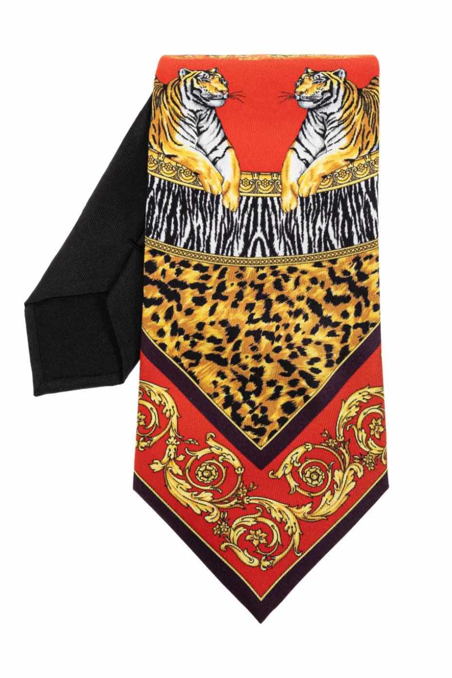 Versace MULTIKOLOR Jedwabny krawat