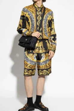 Versace MULTIKOLOR Jedwabne szorty