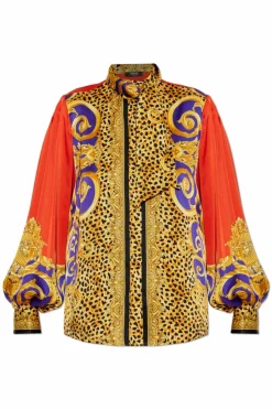 Versace MULTIKOLOR Jedwabna koszula