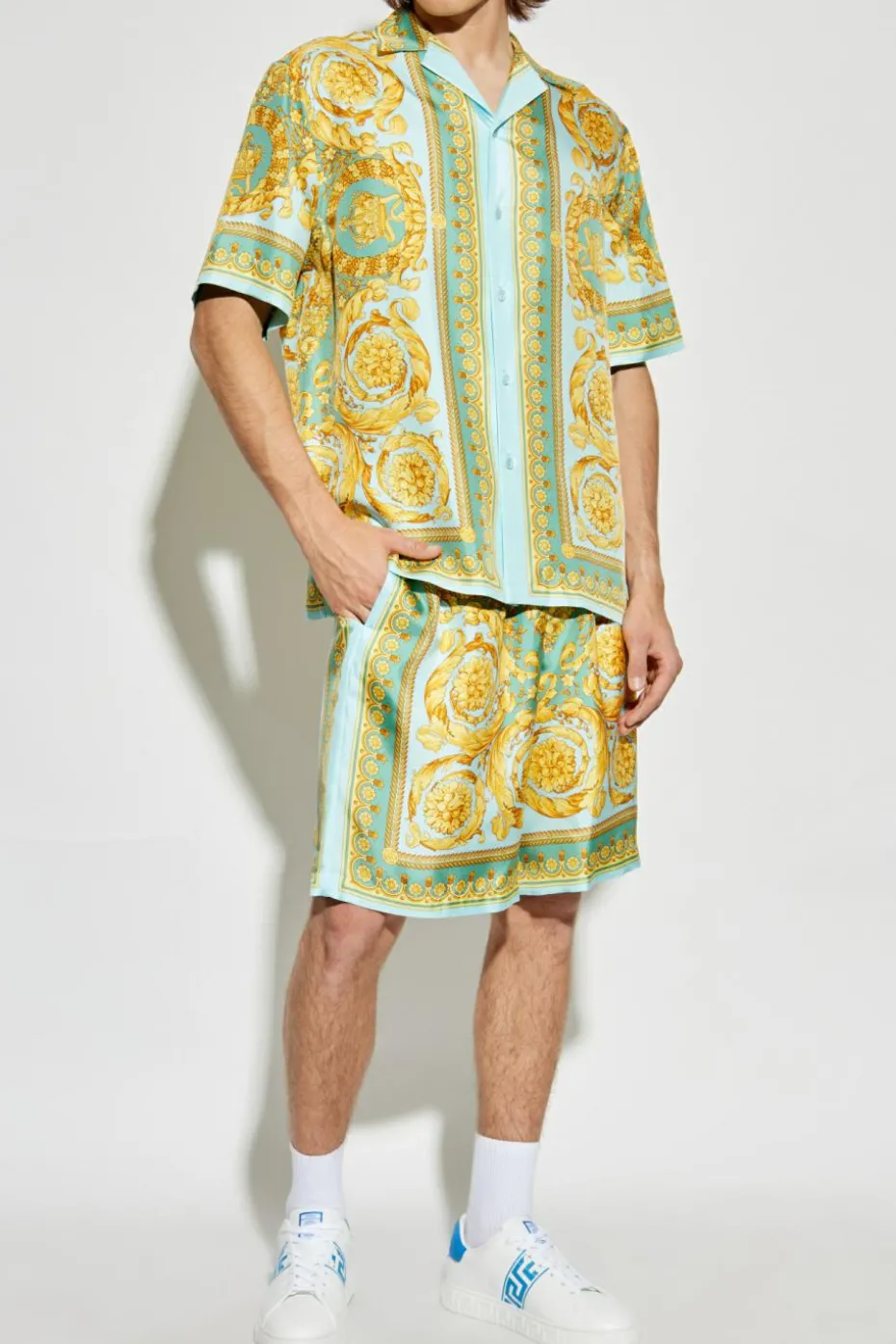 Versace MULTIKOLOR Jedwabne szorty