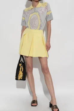 Versace MULTIKOLOR Jedwabne polo