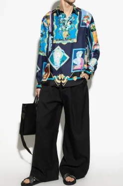 Versace MULTIKOLOR Jedwabna koszula