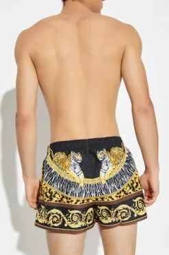 Versace MULTIKOLOR Szorty kąpielowe z nadrukiem