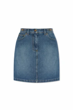 Versace NIEBIESKI Jeansowa spódnica
