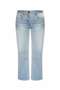 Versace NIEBIESKI Jeansy z logo