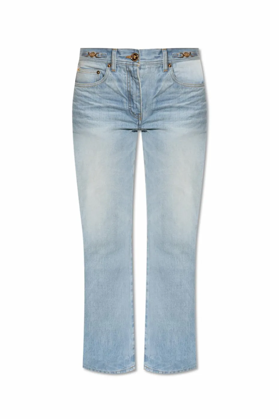 Versace NIEBIESKI Jeansy z logo