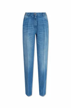 Versace NIEBIESKI Jeansy z logo