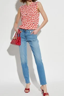 Versace NIEBIESKI Jeansy ze zwężanymi nogawkami