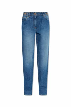 Versace NIEBIESKI Jeansy z logo